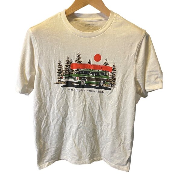 Old Navy Road Tripping Simple Living Short Sleeved T Shirt Sz M - Picture 1 of 10